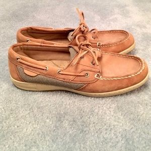 Arizona Jean Company tan/grey boat shoes size 81/2